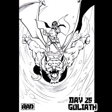 Original Batober 2021 Day 25 Robin & Goliath Art