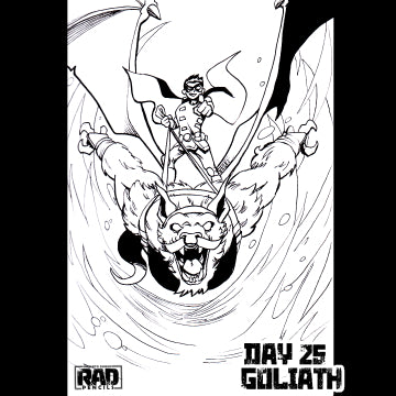 Batober Day 25 Robin & Goliath Original Art