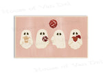 Samsung Frame TV Art Digital Download "VDAY Ghosts Pink & Red"